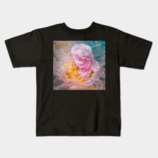 Flowing Flowers 42 Kids T-Shirt by AmazingCorn